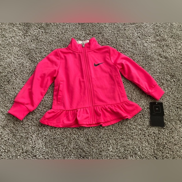NIKE Sportswear, Pink Girl's Jacket, Size 18M - Picture 1 of 5